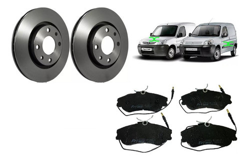 Kit De Discos Y Pastillas De Freno Peugeot Partner 0