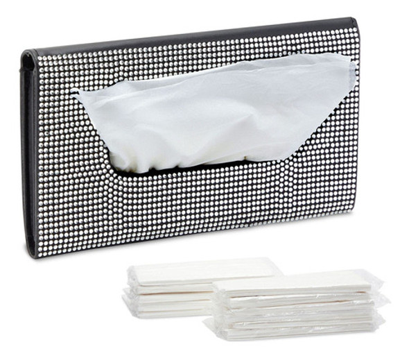 Soporte De Pauelos Para Visera De Sol Plateado Para Coche, 1 0