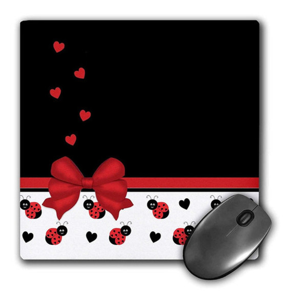 3drose Llc 8 x 8 x 0.25 inches Mouse Pad, Cute Rojo/negro 0 3drose Llc 8 x 8 x 0.25 inches Mouse Pad, Cute Rojo/negro 0