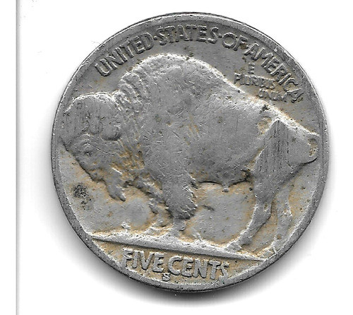 Estados Unidos Moneda De 5 Centavos Año 1935 S - Km 134 Vf+ 1