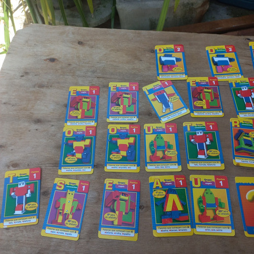 Letaonix 0s Herói Do Alfabeto  38 Card. 1