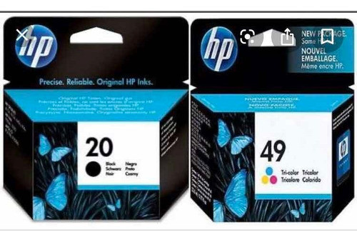 Kit De Cartuchos Hp 20 6614d + 49 51649a Originais Lacrados 0
