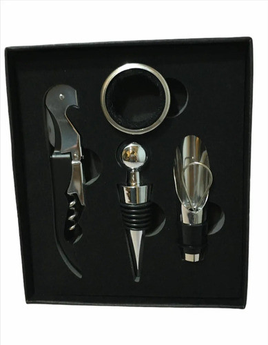 Set Kit De Vino 4 Piezas Regalo 0