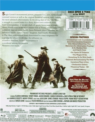 Blu-ray Once Upon A Time In The West Erase Una Vez En Oeste 1