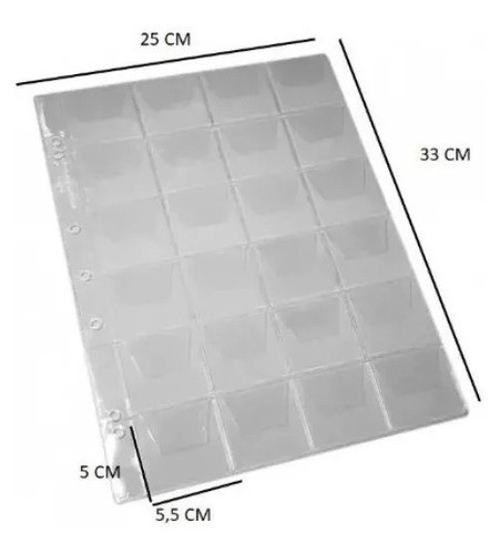 Fichario Álbum Para Cedulas E Moedas Com 30 Folhas Plasticas 1