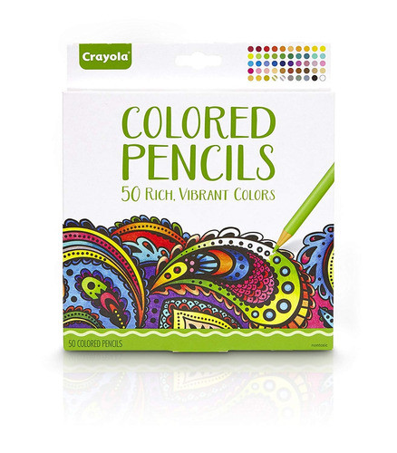50 Lapices De Colores Brillantes, Crayola (xmp) (2qfu) 0