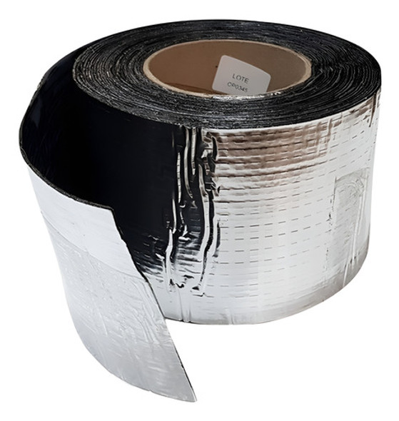 Rollo Membrana Con Aluminio Autoadhesiva - 10cm X 25mts 0