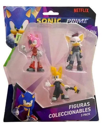 Figuras Sonic Prime Pack 1 X3 - Art. Son2020 0