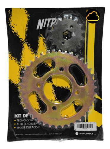 Corona Y Piñon Para Custom 125 Z38/z16-428 Nitro Nubimarket 0