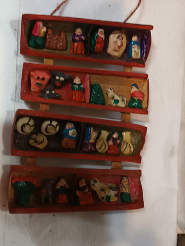 Retablo Pecebre Peruano De Caña 0