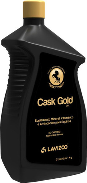 Cask Gold 1kg Suplemento Gel P/ Crina E Casco Equinos 0