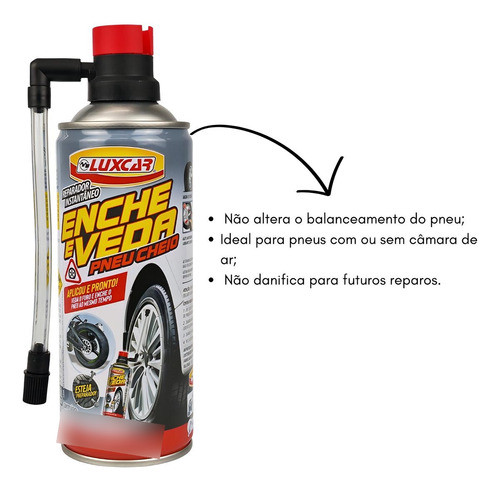 Kit C/ 3 Reparador Instantaneo Enche/veda Pneu Carro 1