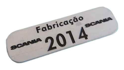 Plaqueta Ano De Fabricação Scania Etiqueta 2014 0