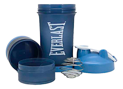 Vaso Botella Shaker Everlast Batidor Acero 15253 Azul 0