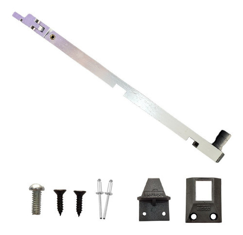 Trava Haste Limitadora Para Janela Basculante Brilhante 25cm 0