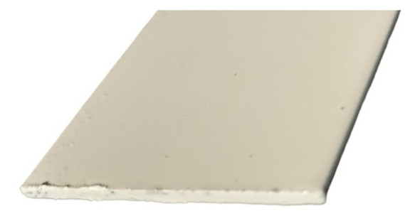 Perfil De Aluminio Planchuela 38x2mm Blanco Largo X 6 Metros 0