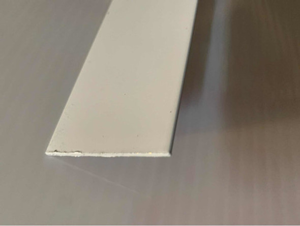 Perfil De Aluminio Planchuela 38x2mm Blanco Largo X 6 Metros 1