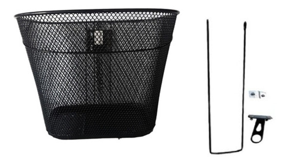 Canasto Para Bicicleta De Alambre Enrejado, Completo 0