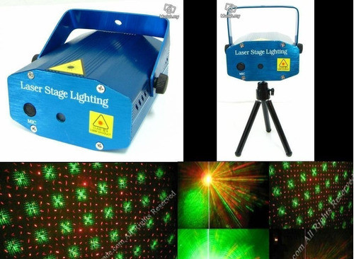 Proyector Multipuntuntos Mini Laser Salon Boliche Dj Tripode 1