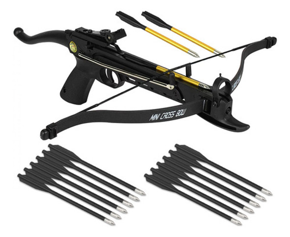 Balestra Amador Profissional 80 Lbs Besta Pistola + 12 Setas 0 Balestra Amador Profissional 80 Lbs Besta Pistola + 12 Setas 0