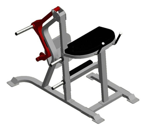 Plano Maquina De Gimnasio. Patada De Gluteo A Disco 0