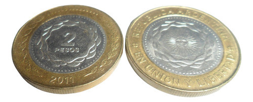 Moneda Argentina 2 Pesos 2011 0