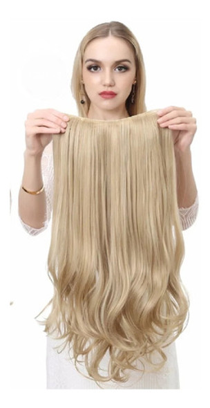 Cortinas De Pelo Halo Vincha Hilo Invisible 6 Capasextension 1