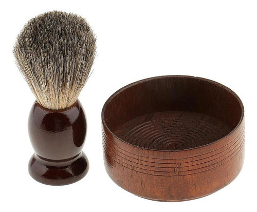Kit De Masculino 2 Em 1 Texugo + Saboneteiras De - 0