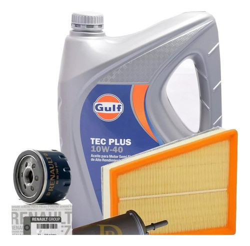 Kit Filtro Renault  Sandero Duster 1.6 16v + Aceite Castrol 0