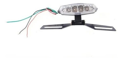 Farol Trasero Universal 6led C/portapatente  Bagattini Cuota 0