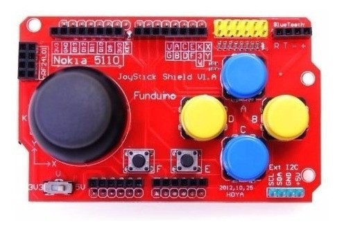 Arduino Joystick Shield 7 Pulsadores Con Interfaces 5v 3v3 1