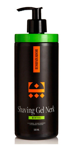 Kit 6 Shaving Gel De Barbear Nerk Menthol Embaixador 500ml 1