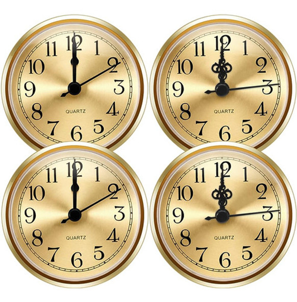 Outus 4 Pack 3-1/2 Pulgadas (90 Mm) Reloj De Movimiento De C 0