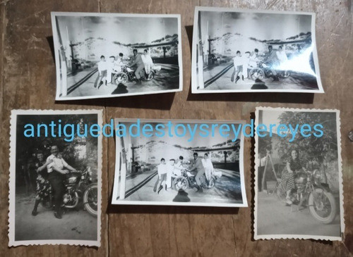 5 Fotografias Antiguas Motos - Miller Familia 0