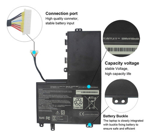 Batería Para Toshiba Satelite U940 E45t E45t-a4100 E45t-a 1