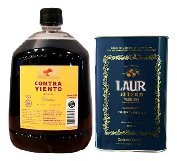 Combo Laur Aceto Balsámico + Aceite De Oliva 100% Arbequina 0