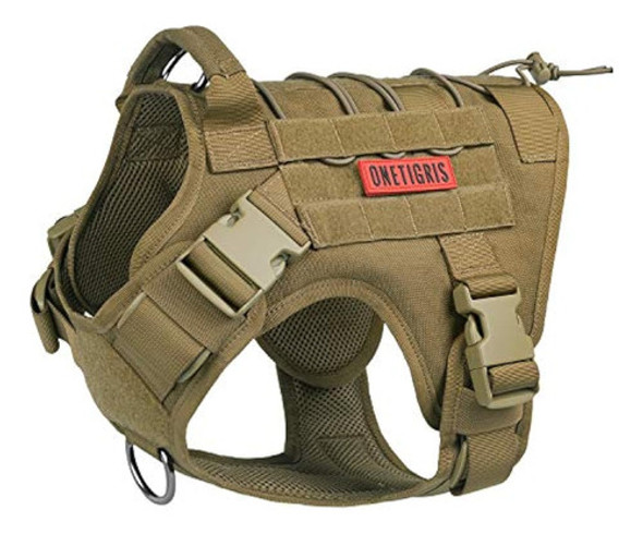 Chaleco Táctico Para Perro, Con Asa, Arnés Militar 0