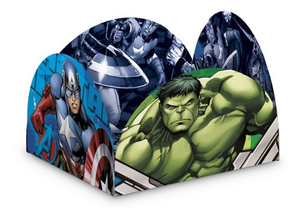 Porta Forminha Doce Festa Vingadores - Embalagem Promocional 1