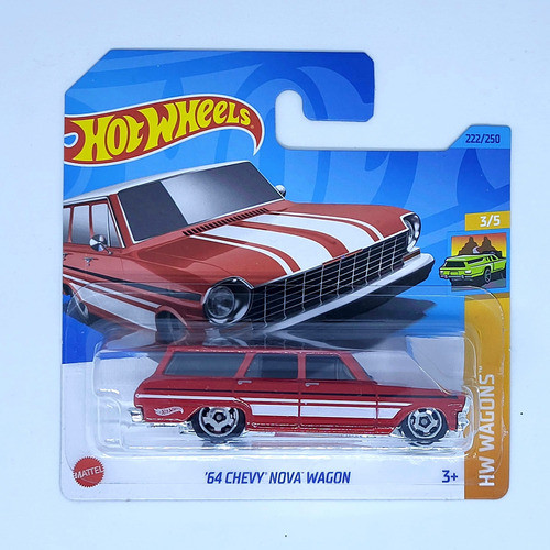 Hot Wheels Chevy Nova Wagon 1964 Hw Wagons 3/5 2023 222/250 1