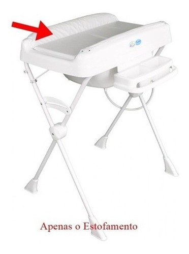 Estofado Para Trocador Da Banheira Milenia Branca Burigotto 1