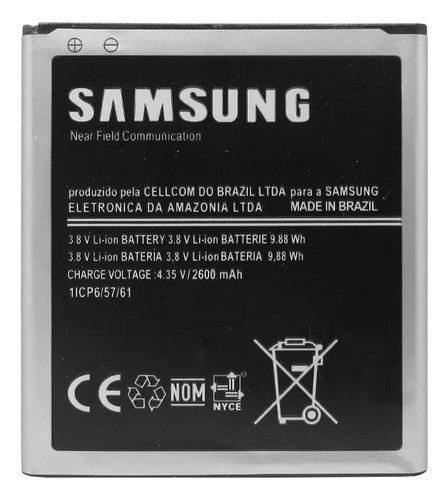 Carga Ba,t Compativel Com  Galaxy J2 0