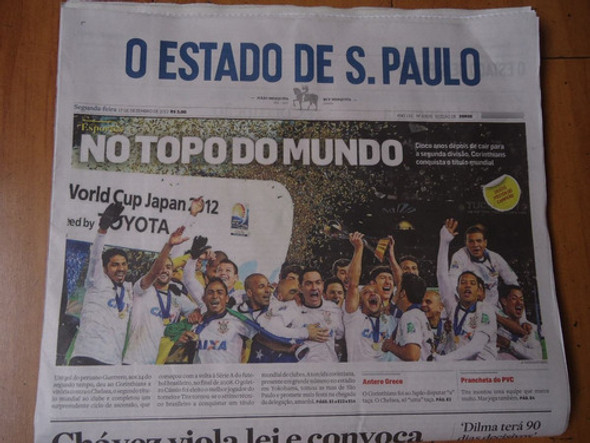 Corinthians Campeão Mundial O Estado De São Paulo 1