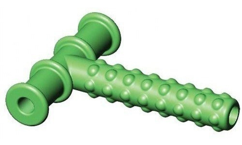 Masticable Tubo Knobby Textura Verde 0