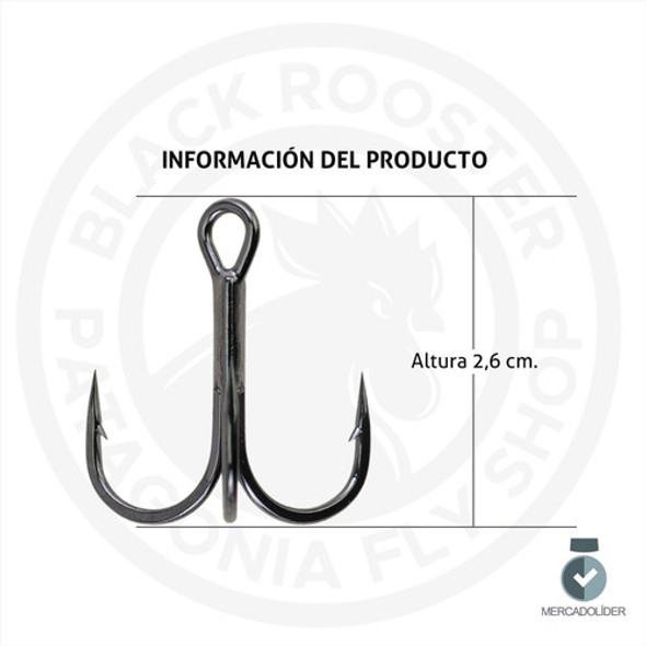 Anzuelo Triple Robador Señuelos Cucharas Katashi Número 2 1