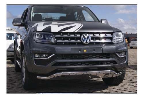 Defensa Amarok 2017-2020 Baja Cromada Con Chapon 1