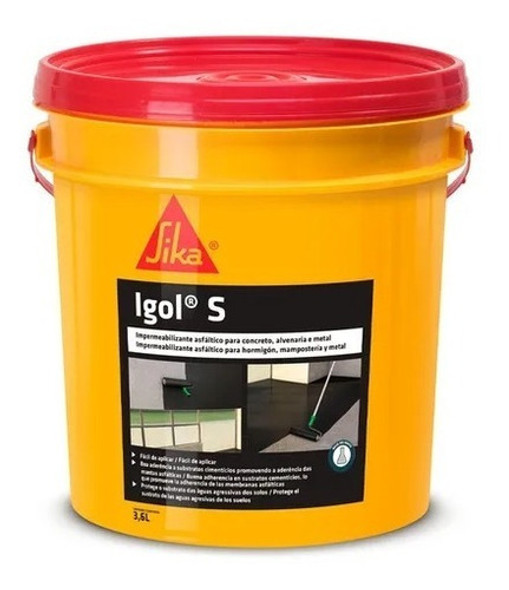 Sika Impermeabilizante Asfáltico - Igol S 3,6l 0