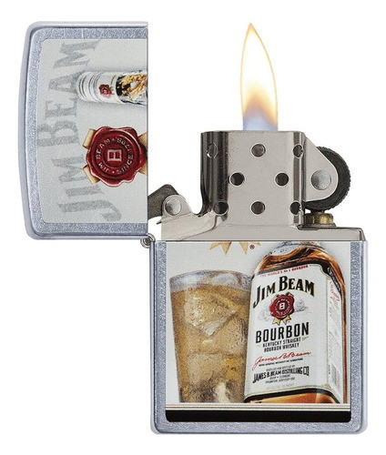 Encendedor Zippo 29124 Jim Beam + Estuche Eeuu Original 1