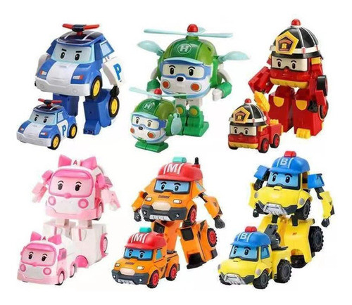 Robocar Poli Transformers - Conjunto Com 6 Peças 0
