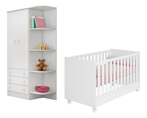 Jogo De Quarto Com Berço E Roupeiro Vila Rica 0