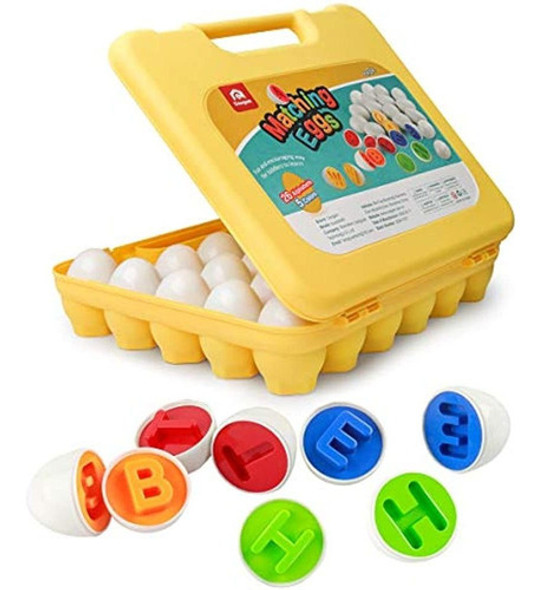Letras Coogam Huevos A Juego 26 Piezas Abc Alfabeto Clasific 0
